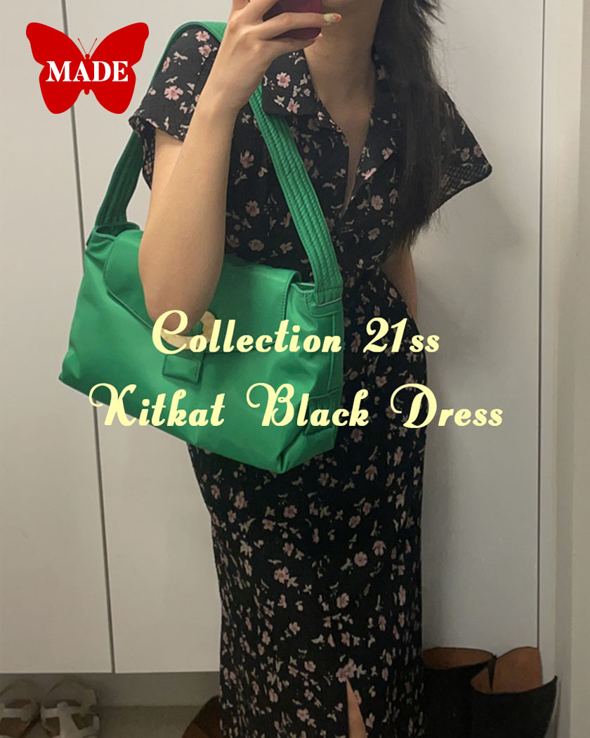 L/S Collection -  Kitkat Black Dress (Long)