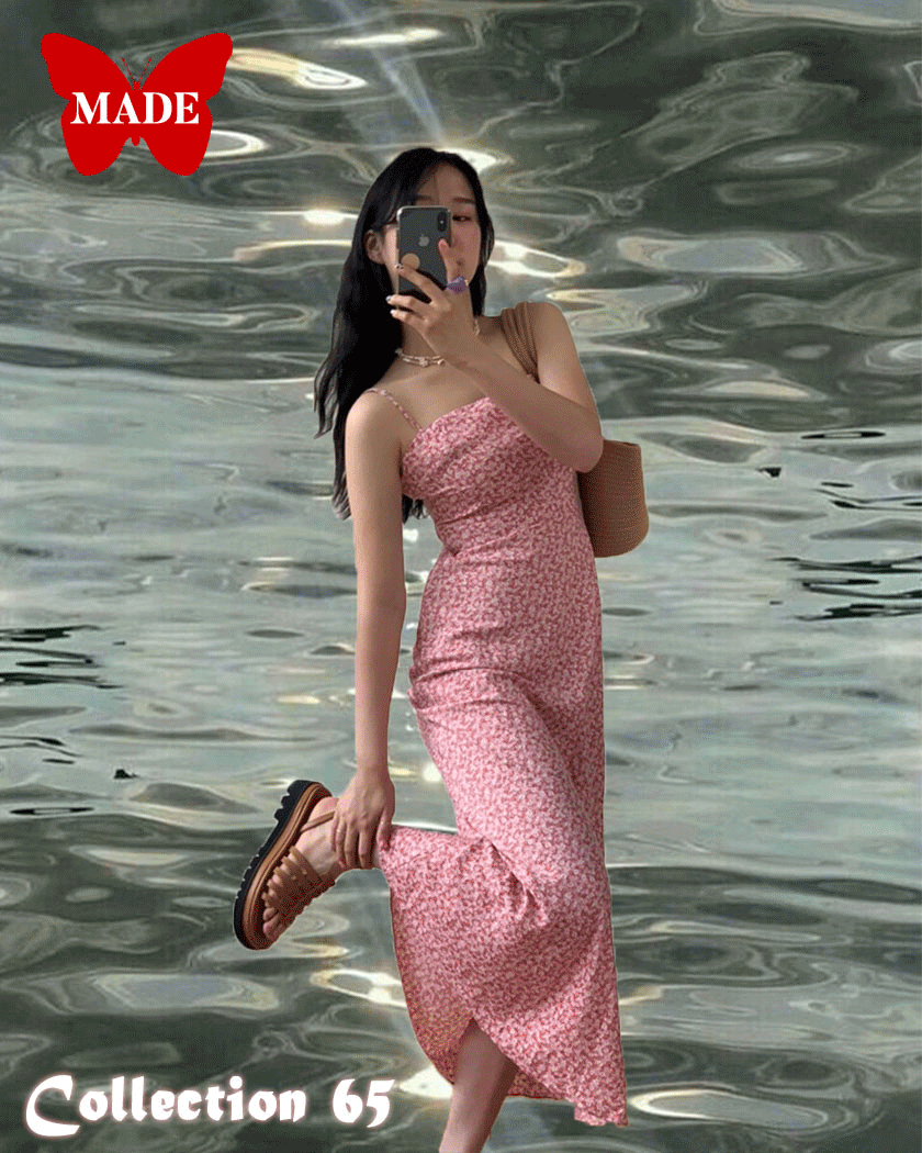 [22년 재진행] L/S Collection - ﻿Water Lily Slim Fit Dress