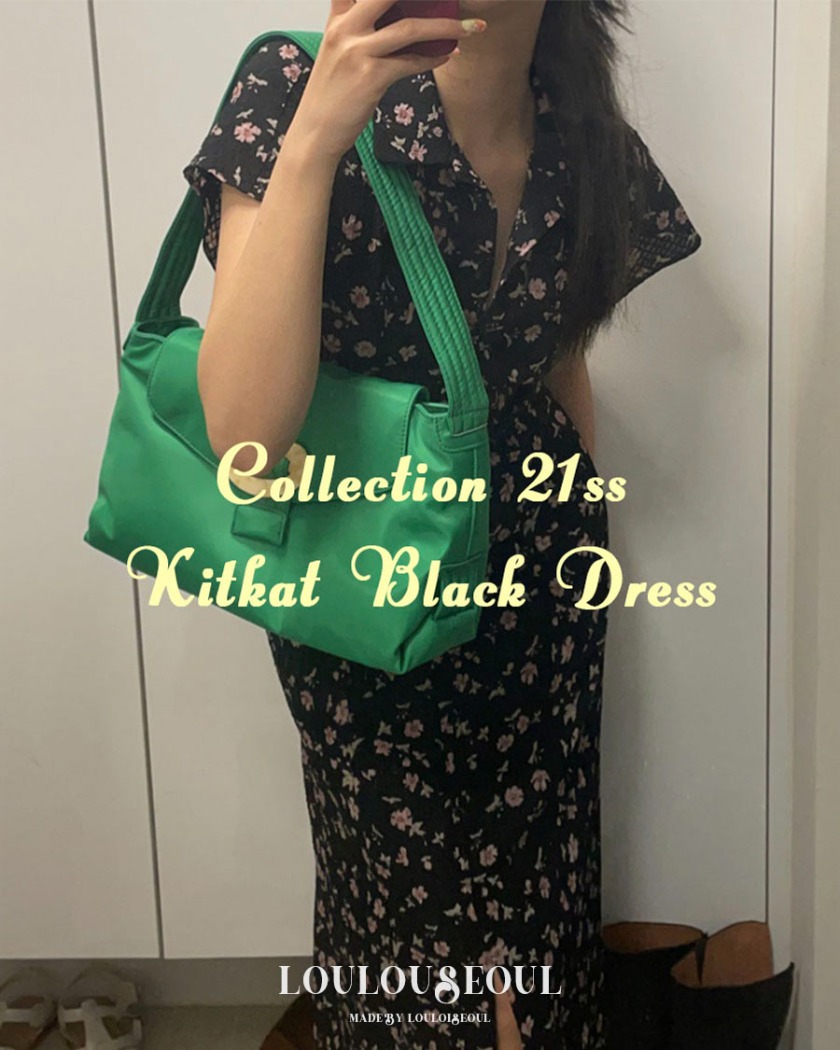 (마지막 수량! L/S Collection) Kitkat Black Dress (Long)_킷캣 블랙 드레스