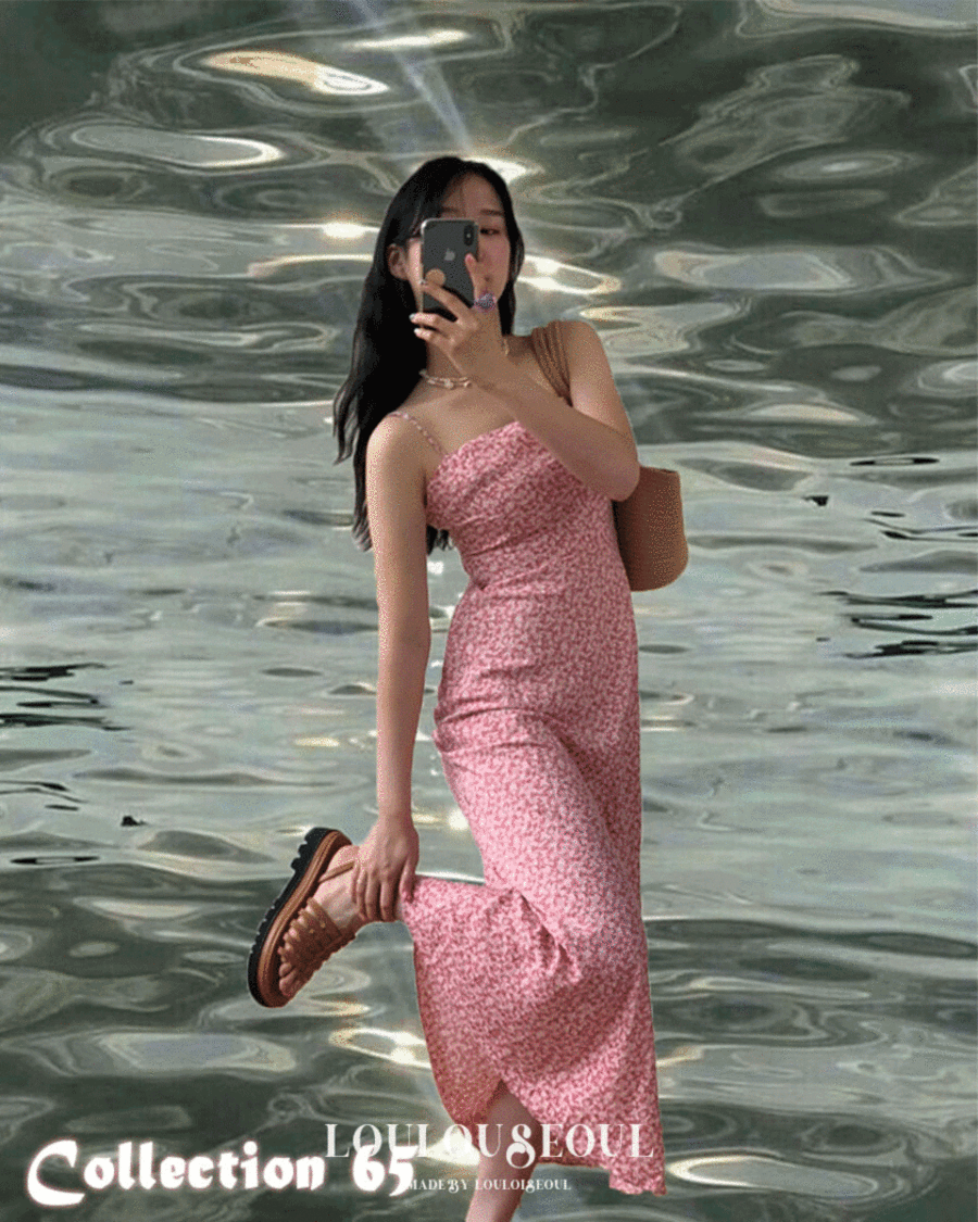 *주문폭주/지연* (L/S Collection) Water Lily Slim Fit Dress_워터 릴리 슬림 핏 드레스