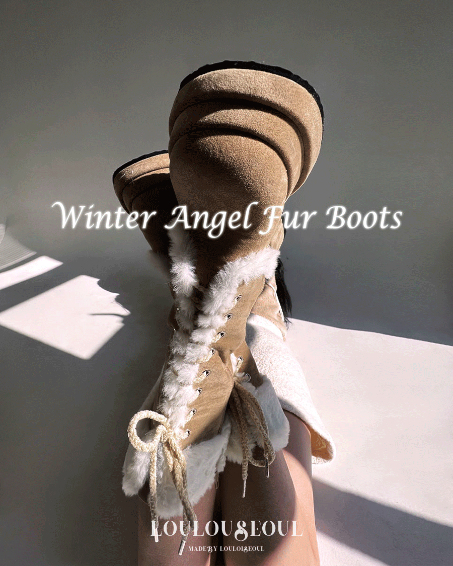 [MADE] Winter Angel Fur Boots_윈터 엔젤 퍼 부츠 (Angel Beige)