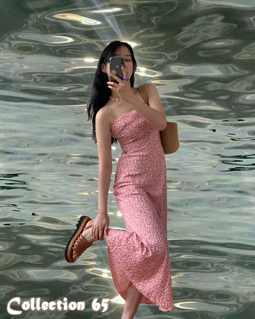 [🌴여행룩1위💗 MADE] Water Lily Slim Fit Dress
