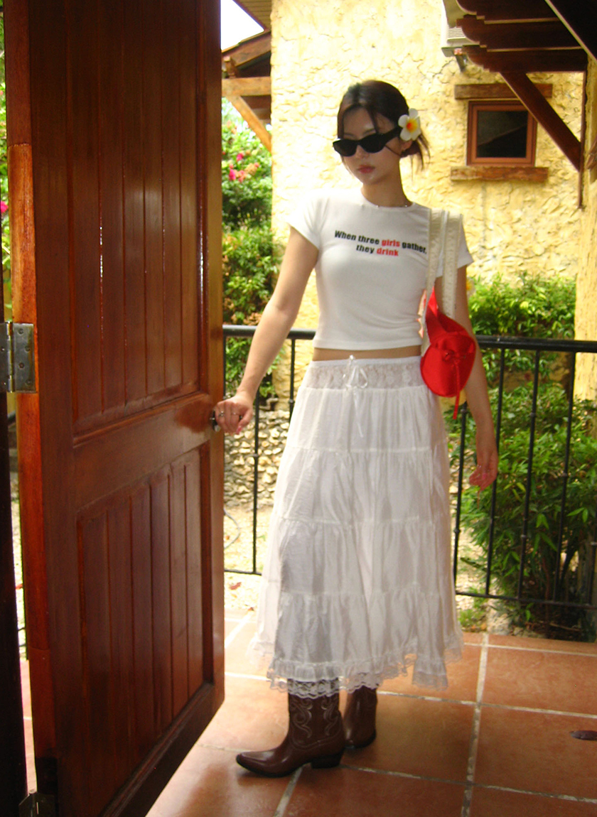 Sweet Love Skirt (White)