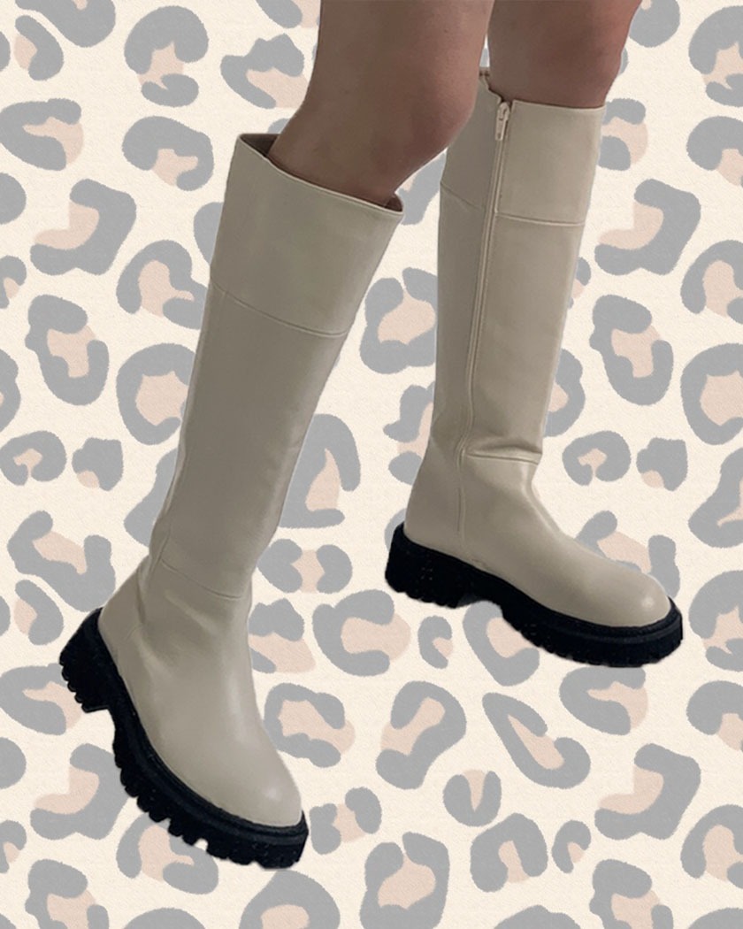 Round Chunky Long Boots