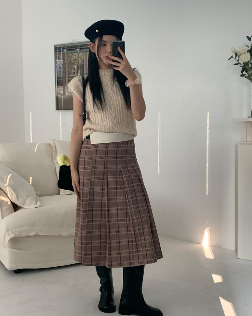 [MADE] Check-vely Skirt