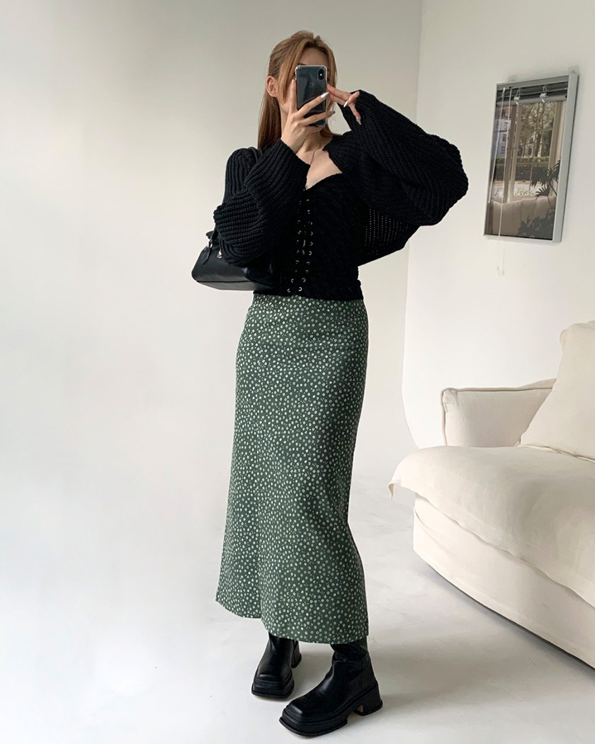 [MADE] Cozy Flower Skirt