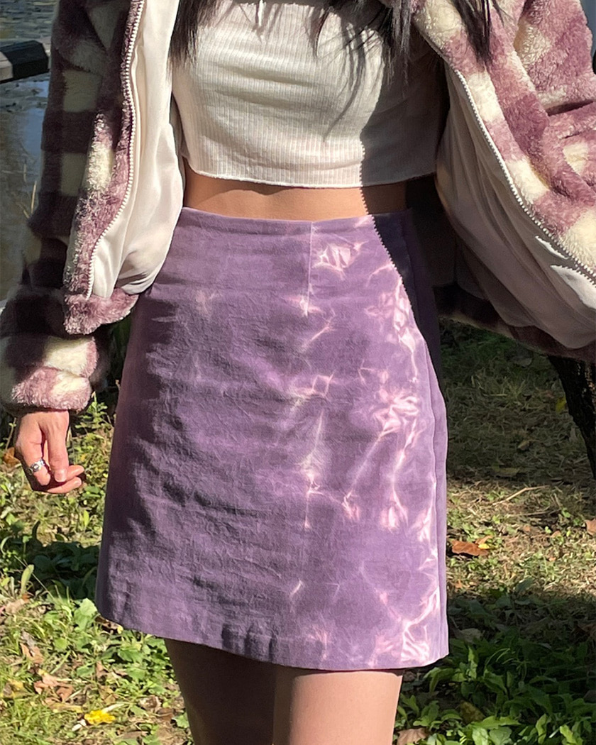 [MADE] Tie Dye Velvet Skirt