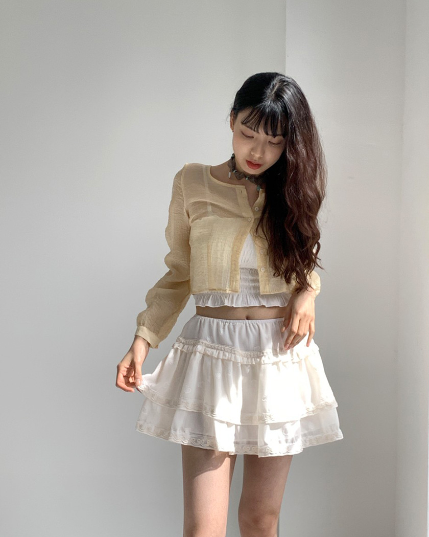 [MADE] Coconut Chiffon Skirt