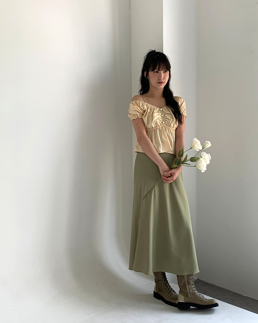 ﻿[MADE] Summer Fall in Love Dress (Olive)