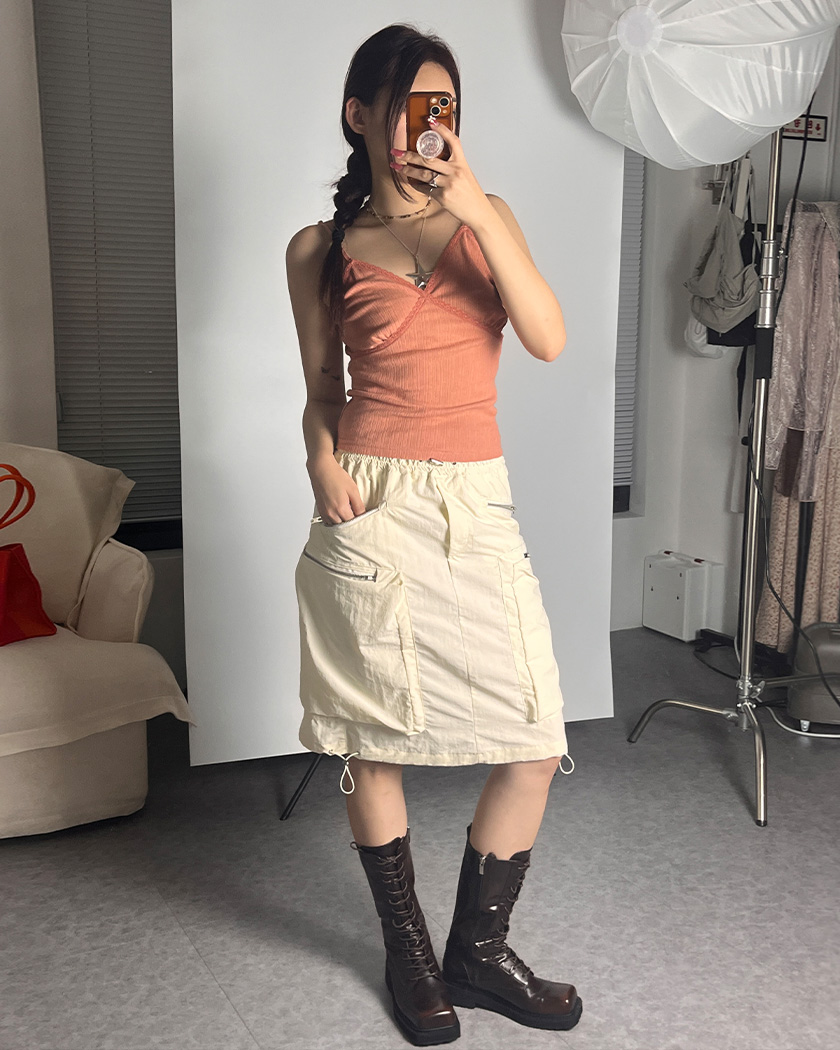 [﻿YMS] Nasty Girl Skirt (Ivory)